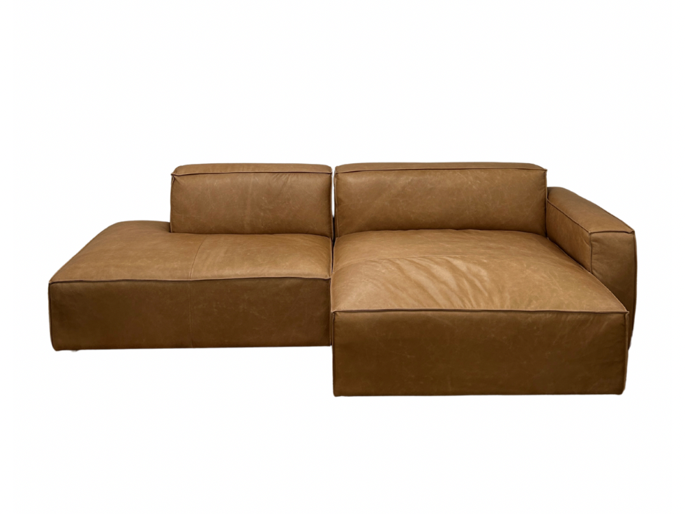 Milan Chaise Leather Lounge