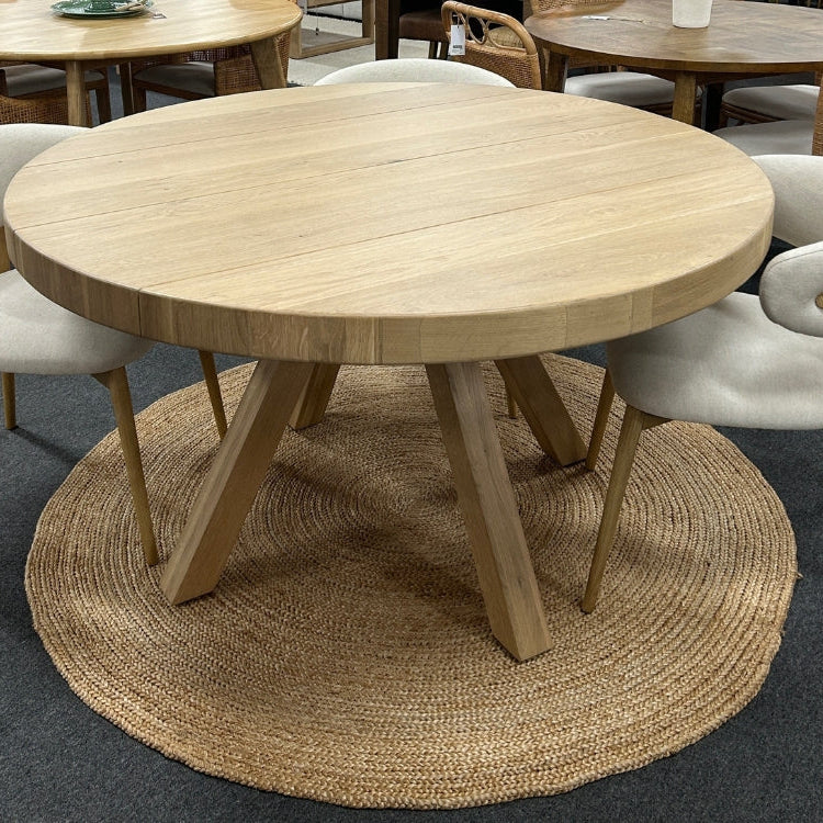 Plank Round Dining Table