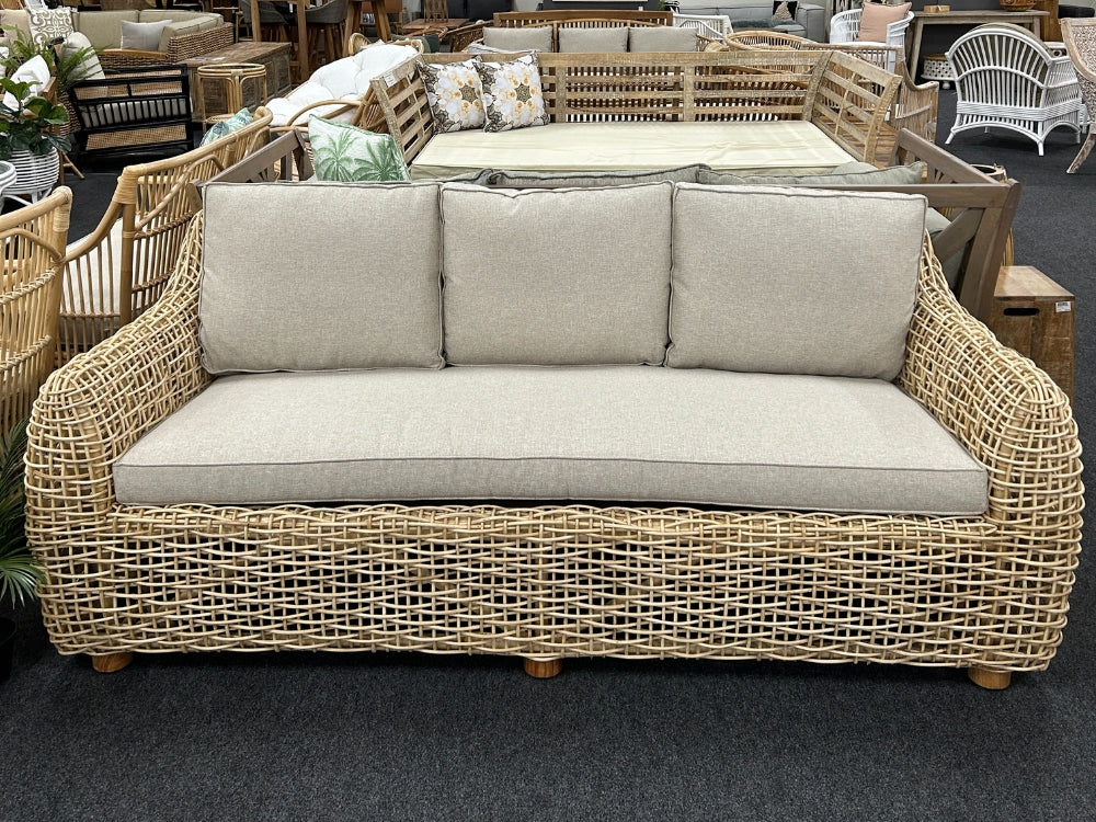 Phoenix 3 Seat Cane Lounge