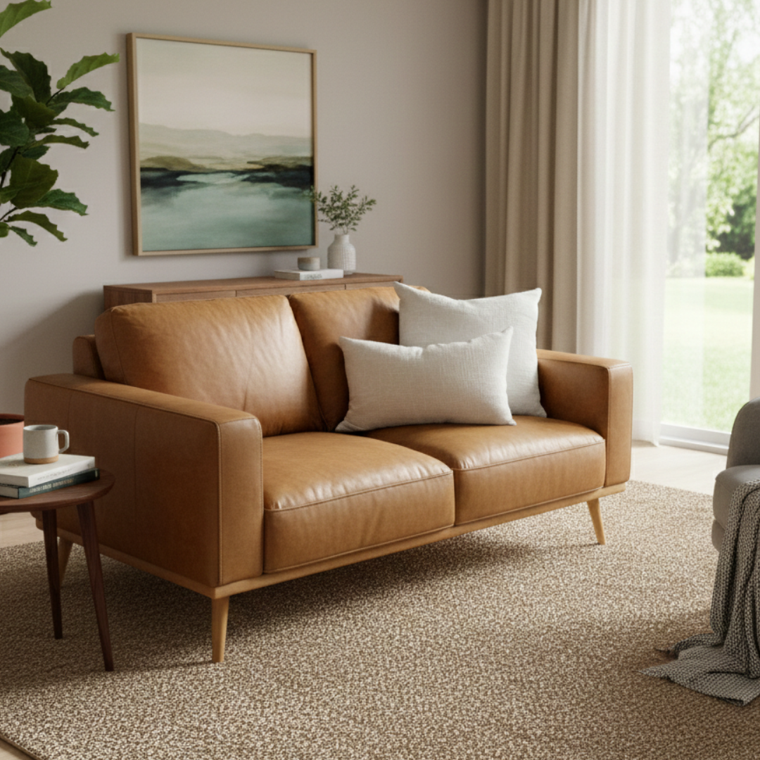 Hunter Leather 2 Seater