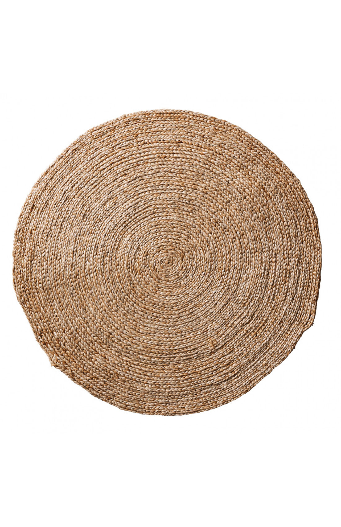 Kerala Braided Round Rug - Gold