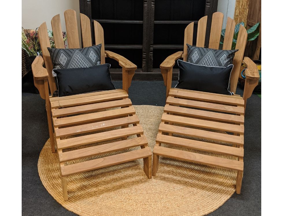 Adirondack Chair With Footrest