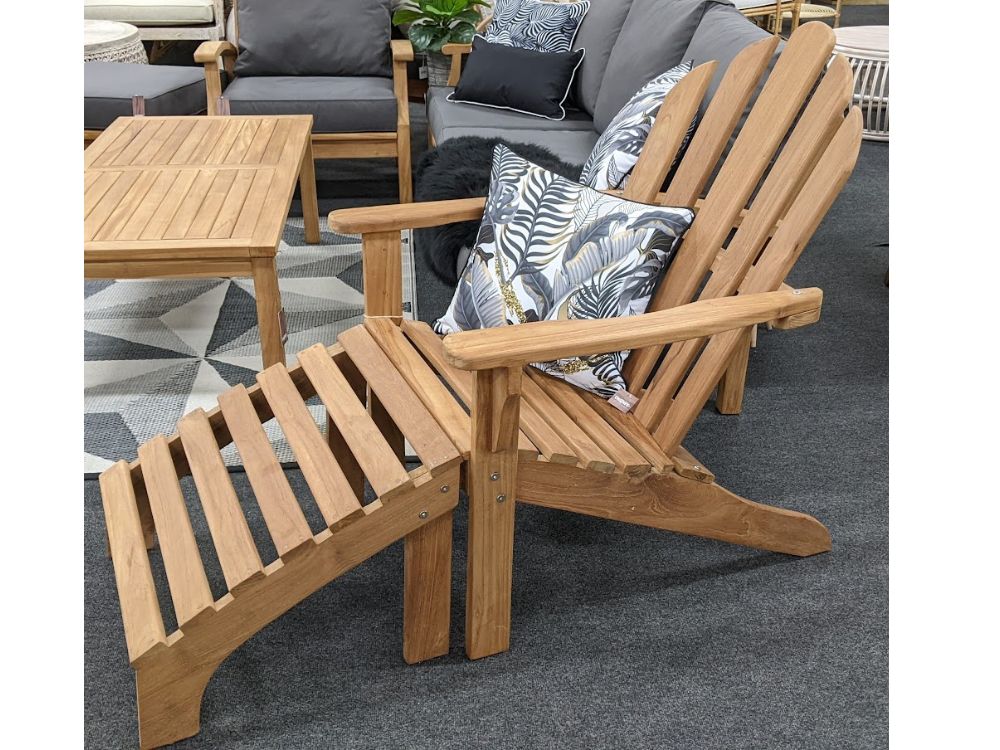 Adirondack Chair With Footrest