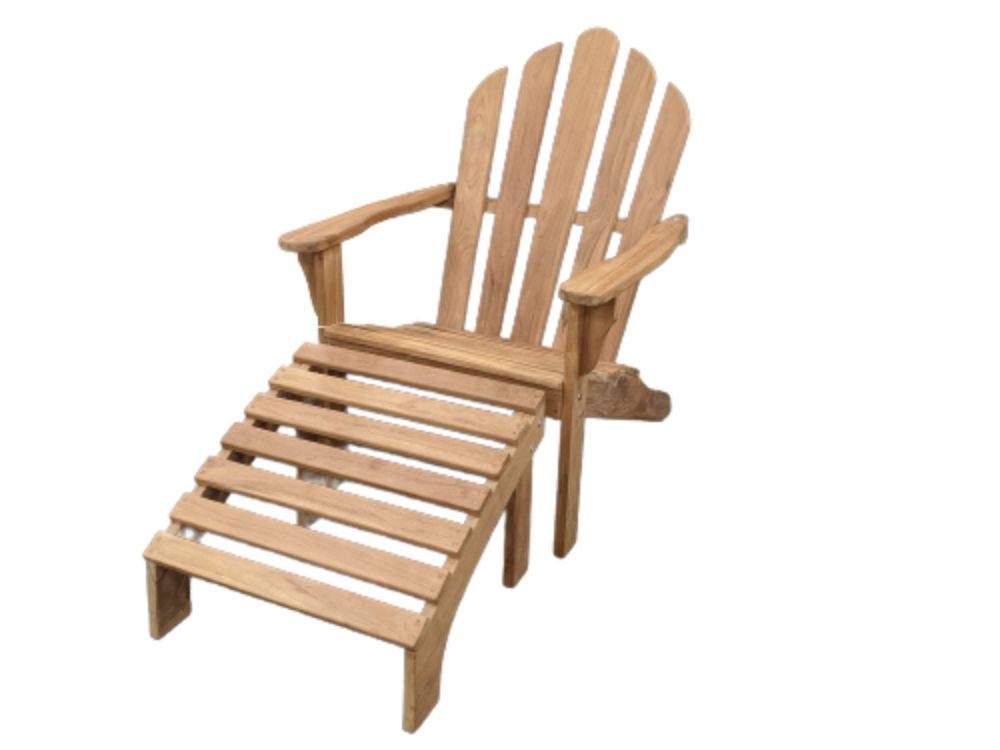 Adirondack Chair With Footrest