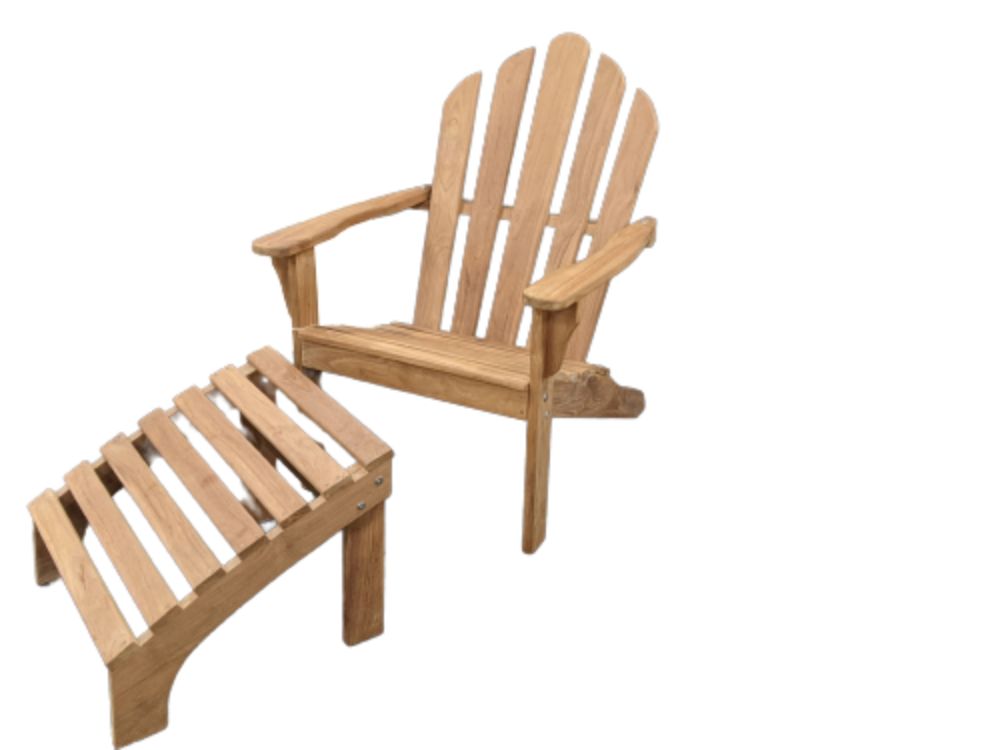 Adirondack Chair With Footrest
