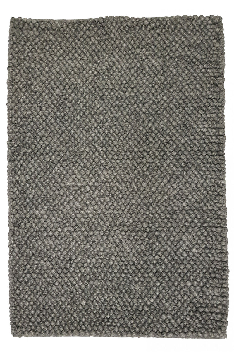 Loopy New Zealand Wool Rug - Dark Grey