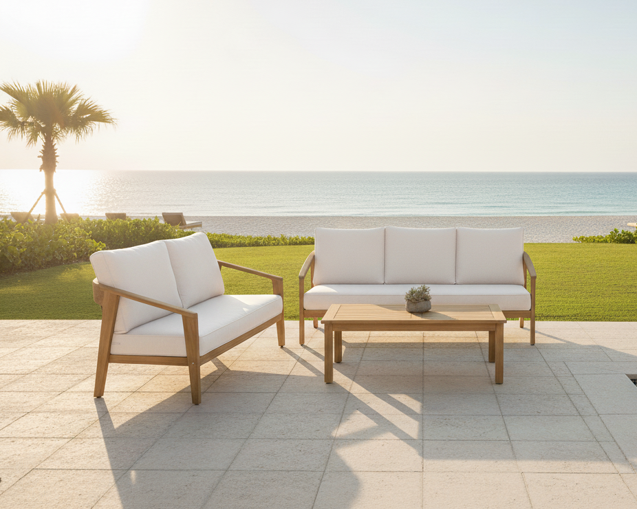 Ubud 3 Seat Teak Lounger