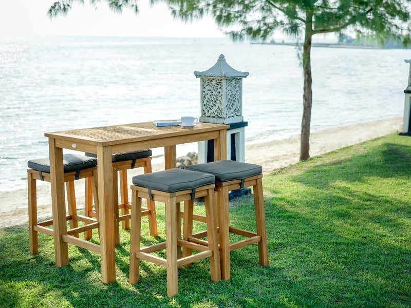 Teak bar table discount
