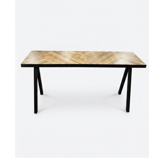 Herringbone Sofa Table With Diapod Legs