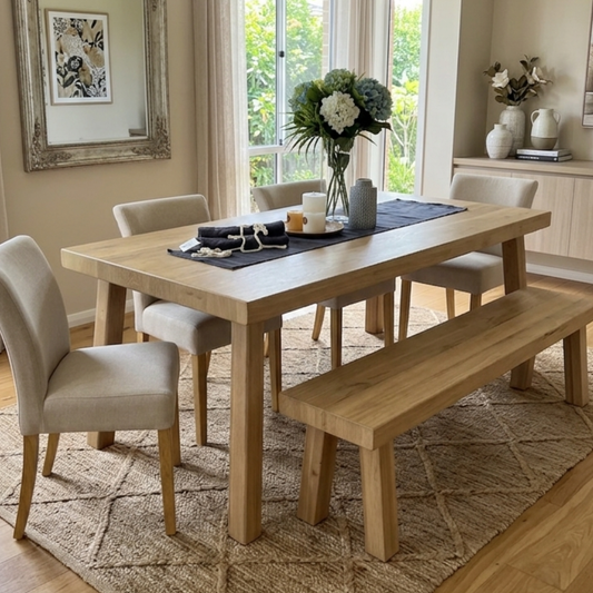 Plank Oak Dining Table