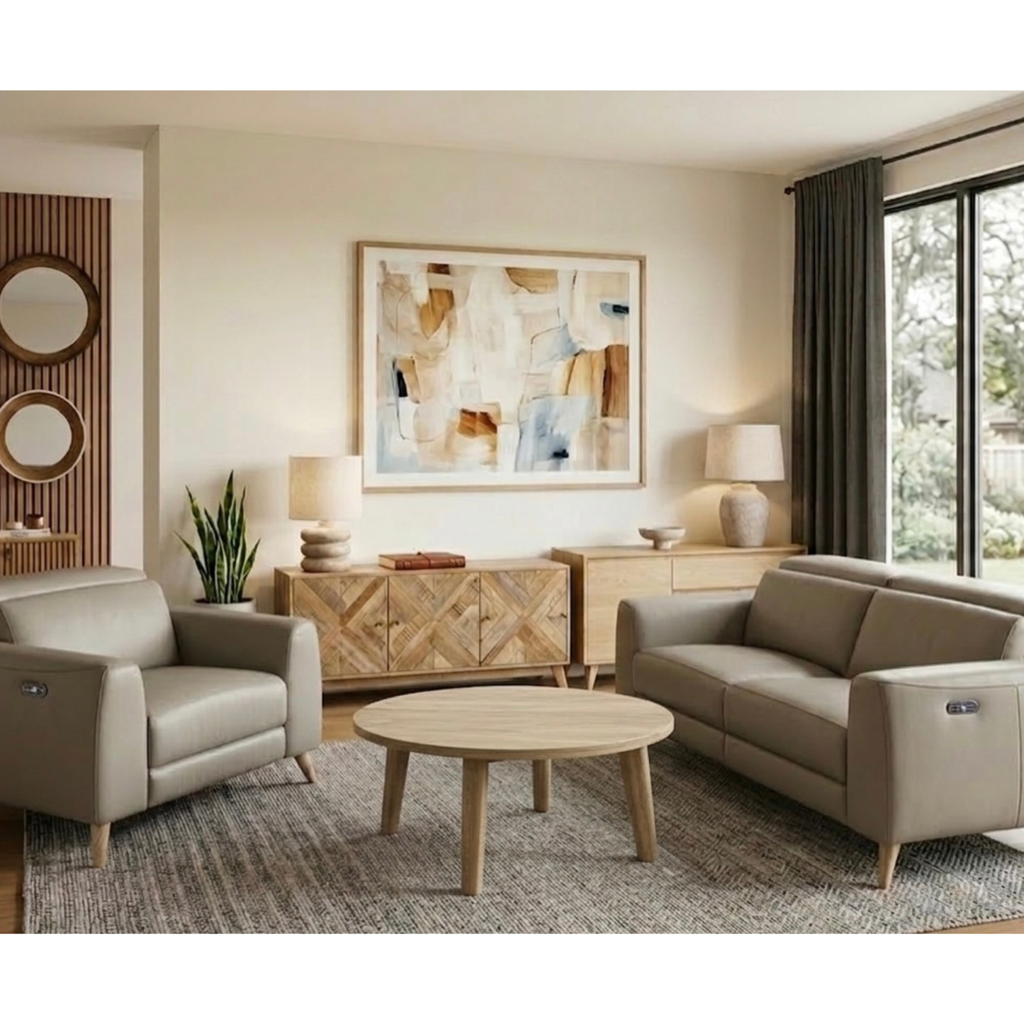 King Recliner 3 Seat Lounge