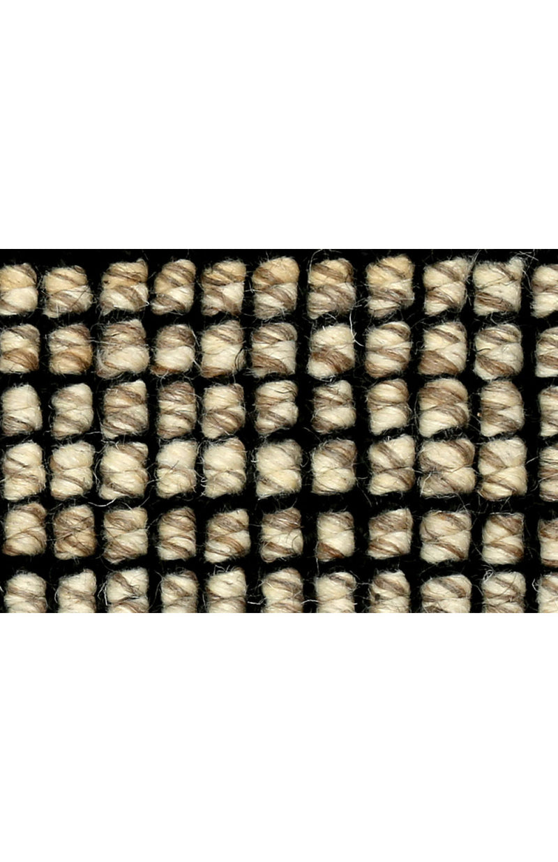 Ellora Black - Jute Wool Boucle Rug
