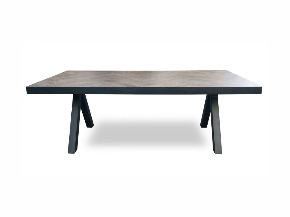 Herringbone Dining Table With Diapod Legs
