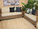 Zanzibar 2.5 Seat Sofa W/Wood